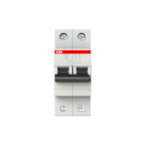 INTERRUPTOR TERMOMAGNETICO RIEL-DIN 2X20A SH202-C20 10/6KA 230/400VAC CURVA C MARCA ABB